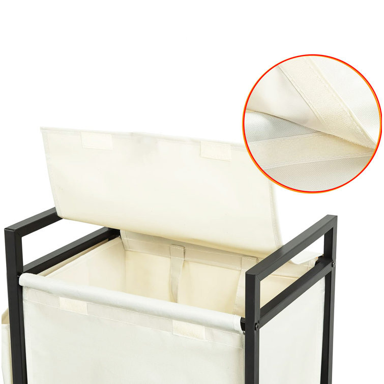 Latitude Run® Rolling Laundry Hamper with Lid Wayfair Canada